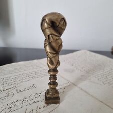 Sceau Cachet en Bronze Doré