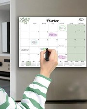Calendrier Magnetique Frigo 2025 2026 18 Mois 32 * 22CM Calendrier Familial J...