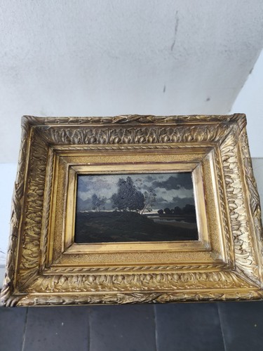 Huile sur panneau bois - de,