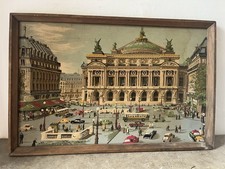 Impression Sur Tissu Opera Garnier Paris, Encadré, Vintage