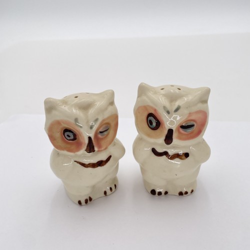 Vintage owl salt pepper shaker - vintage,
