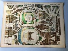 Imagerie d'EPINAL Moyennes Constructions PELLERIN  N 898 Cabane de Pécheurs