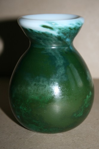 Vase pâte verre signé - pâte,