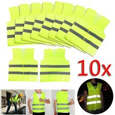 10x Gilet de securité jaune