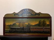 Plaque Murale Vintage Country Corner North Eastern Railway (NER)