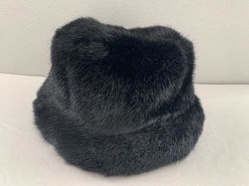 Vintage black faux fur - vintage,