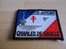 Ecusson, patch à scratch PORTE-AVIONS CHARLES DE GAULLE