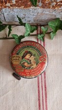 ANCIENNE BOITE A CIRAGE RONDE PUBLICITAIRE PATE GRISON A PARIS