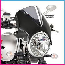 PUIG SAUTE VENT VISION POUR YAMAHA YBR125/CUSTOM 05-13 CARBON-FUME CLAIRE