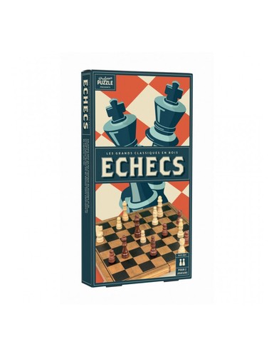 Jeu echecs pliable bois - pliable,
