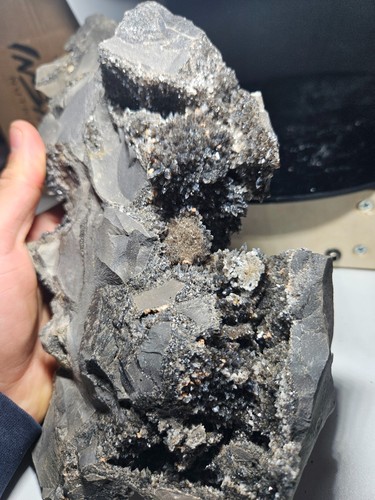 Septaria black calcite - septaria(black,