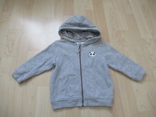 Sweat zippé à capuche gris panda  Taille 18 mois Gémo