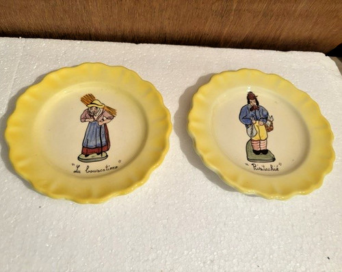 Assiettes faïence décor - assiettes,