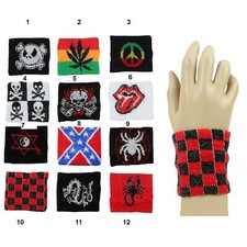 Bracelet éponge rasta,anarchy