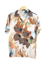 Chemise hawaienne homme beige