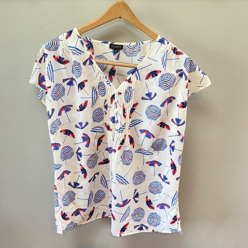 Talbots womens white beach - m,