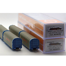 Set TRANSFESA 2 wagons Lails Transfesa MF-Train échelle N N33078/N33079