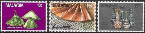 Timbres arts malaisie - timbres, 262/264