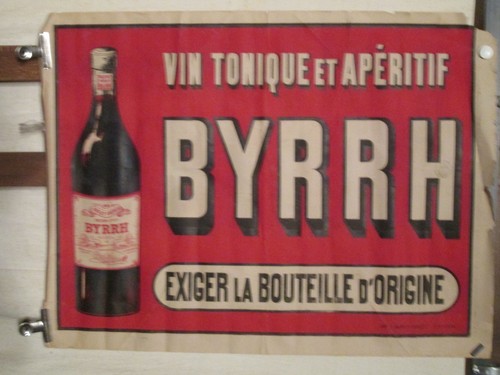 Affiche ancienne byrrh - affiche,