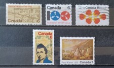 CANADA-1971- lot de 5 timbres  neufs et oblitérés - YT # 459 à 463