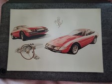 Photo De " Ferrari" Tiree Sur Papier AGFA 