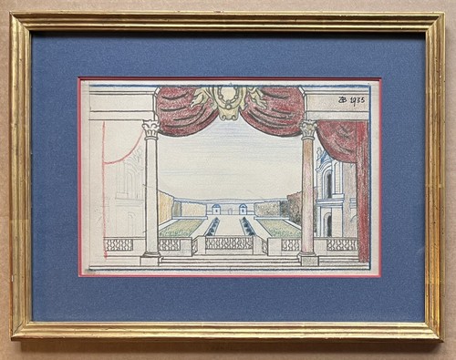 Dessin décor théâtre andré - dessin,