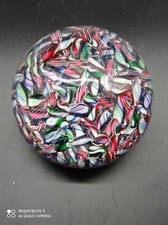 Boule sulfure presse papier cristal BACCARAT millefiori berlingots Meli Melo .