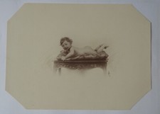 Jolie photo de bébé ancienne Photographe  "Studio d'Art du bon Marché Paris"