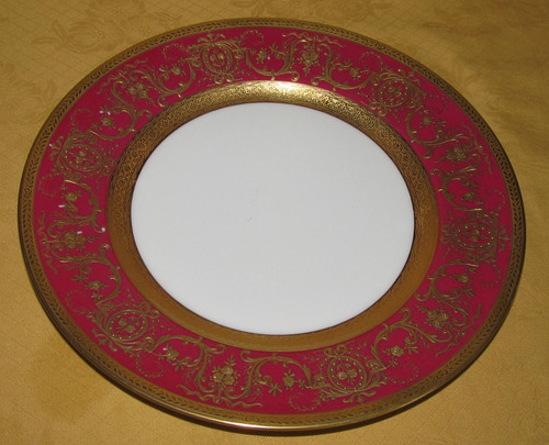 Assiette porcelaine vase - assiette,
