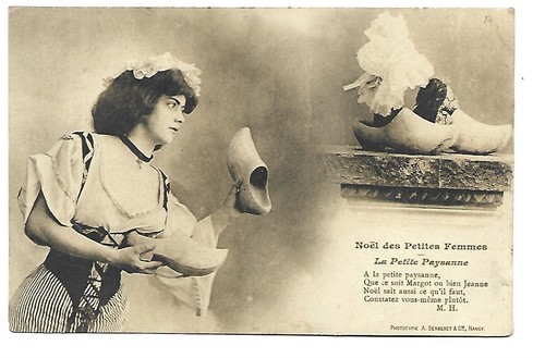 Carte fantaisie bergeret noel - carte,