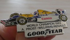 RARE BEAU PIN'S F1 FORMULA ONE WILLIAMS CANON GOODYEAR PROST WORLD CHAMPION 93
