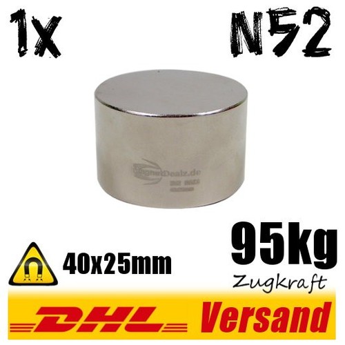 Magnét neodyme disque - magnét, 40x25mm