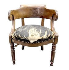 Fauteuil de bureau en acajou