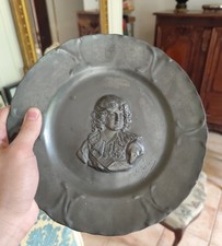 Assiette murale en étain Napoléon Bonaparte, 1er empire