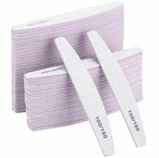 Limes à Ongles Gel Lot25 Professionnelles 100/180