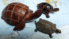Lot 3 TORTUES - Bibelot décoration  Collection Thème ANIMAL - TORTUE -