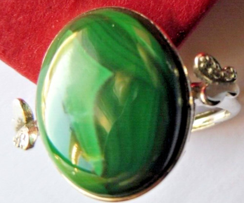 Bague malachite - en,