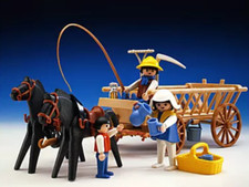 Playmobil -- Pièce de rechange -- Charrette -- 3503 A - 3503 B -
