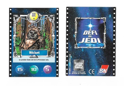 Carte défi jedi - défi, du