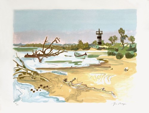 Yves brayer lithographie - brayer,