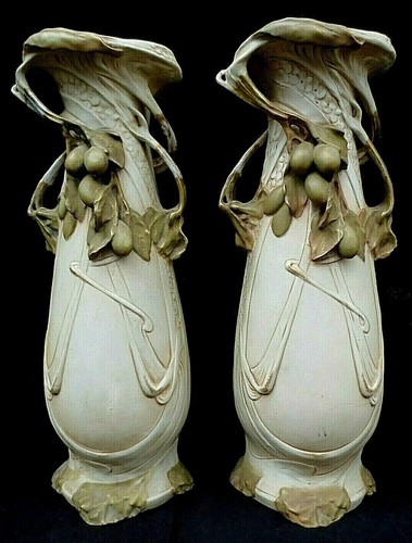 Paire vase art nouveau - *,