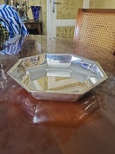 Argenterie Plat Métal Argenté Poinconné Meurgey Paris France Octogonal 