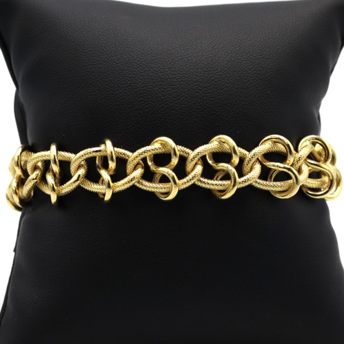Bracelet maille massif - maille, or