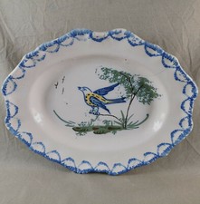 BEAU PLAT FAÏENCE PROBABLE THIVIERS AUVILLAR MARTRES TOLOSANNE SUD OUEST 19 EME