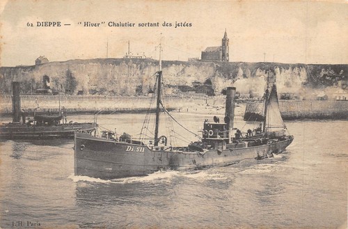 Cpa dieppe hiver - dieppe, /