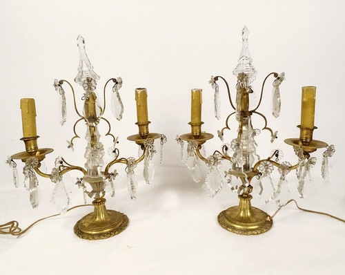 Paire girandoles feux bronze - feux,