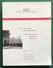 Vente Pierre Bérès. 80 ans
