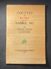 Pierre PASCAL; Gouttes de