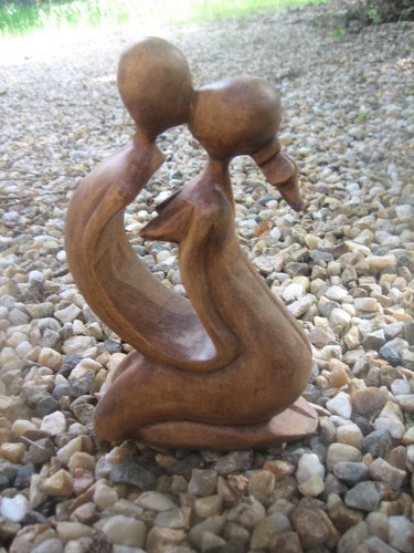 Sculpture statuette bois - , "le