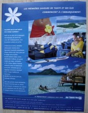 Publicité Papier - AIR TAHITI NUI de 2003